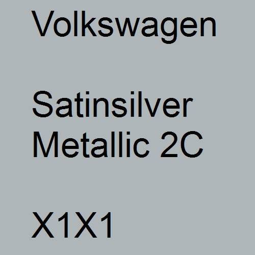 Volkswagen, Satinsilver Metallic 2C, X1X1.